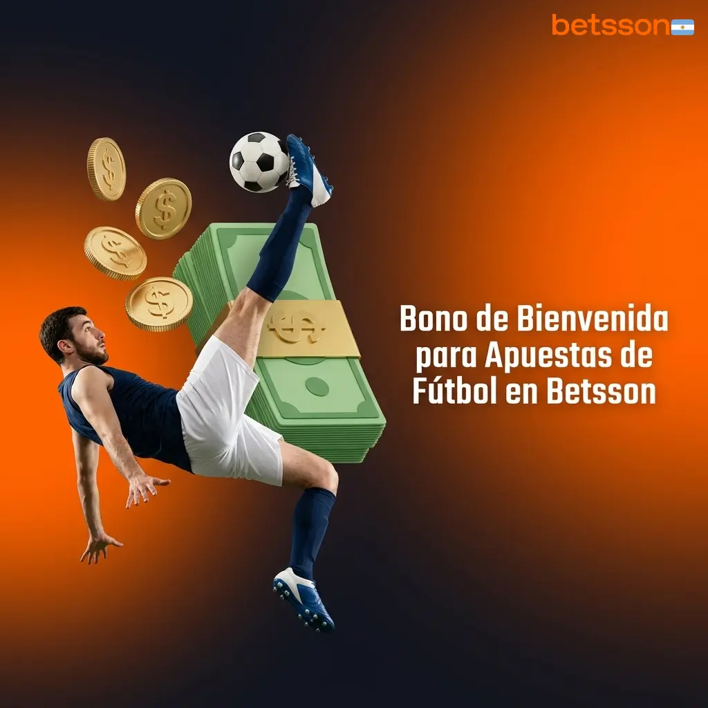 Bono de bienvenida Betsson Argentina 100% hasta ARS 600.000 para apuestas de fútbol pre-partido y en vivo