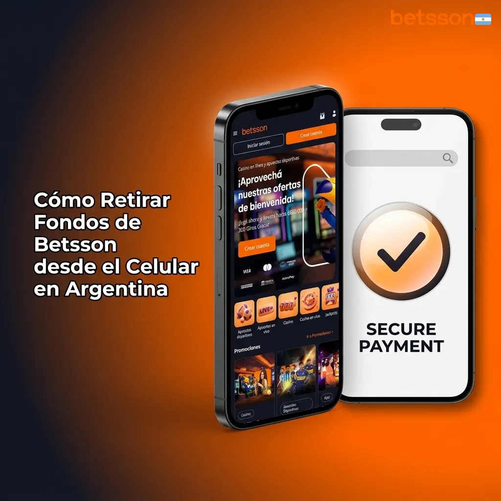 Guía para retirar fondos de Betsson desde el celular en Argentina con app o navegador móvil