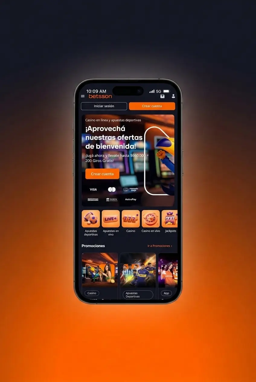 Pasos para usar bonos de Betsson en Argentina: registro, depósito y código promocional